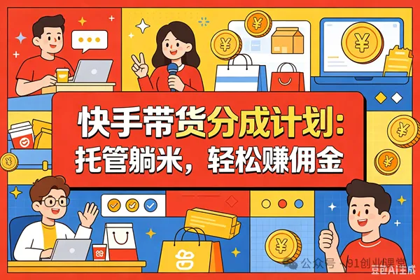 7月新项目——快手带货分成计划:托管躺米,轻松赚佣金,社裙兔费橡木 7月新项目——快手带货分成计划:托管躺米,轻松赚佣金,社裙兔费橡木
