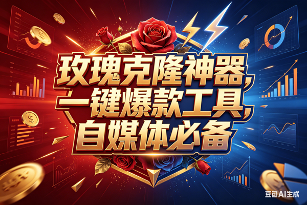 （18190期）玫瑰克隆，一键爆款工具，ai智能体，自媒体神器，50多个功能的教程